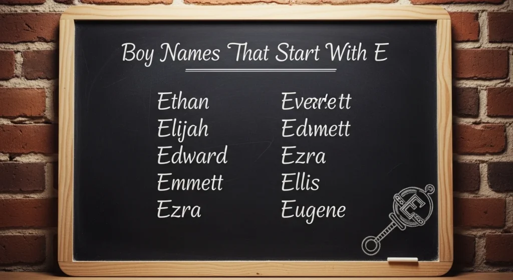 boy names that start with e
