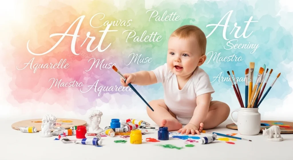 creative baby names meaning art