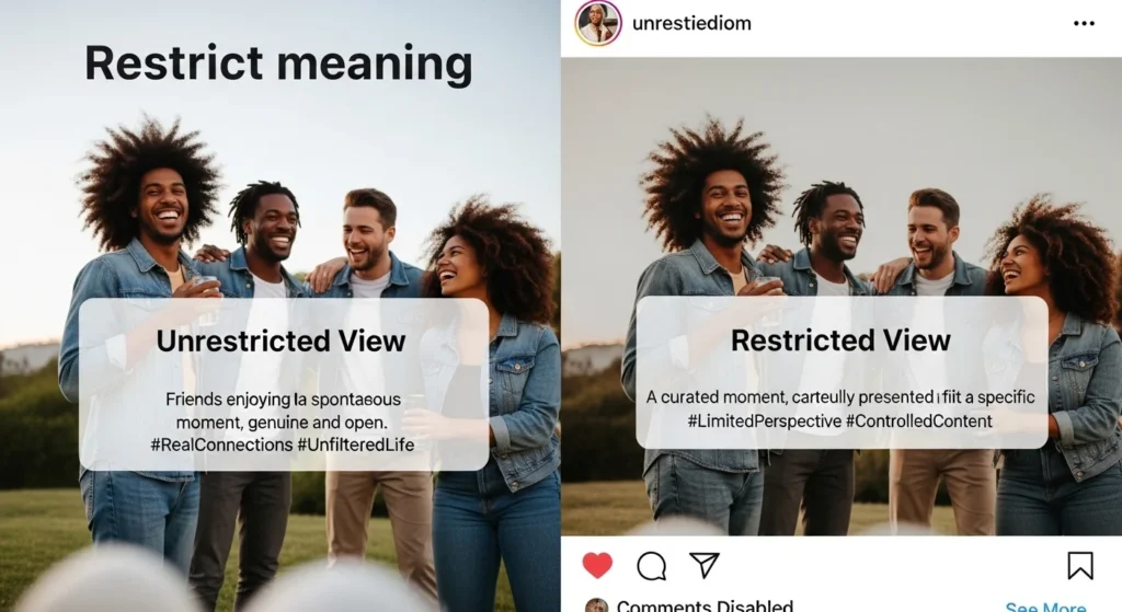 restrict meaning on Instagram