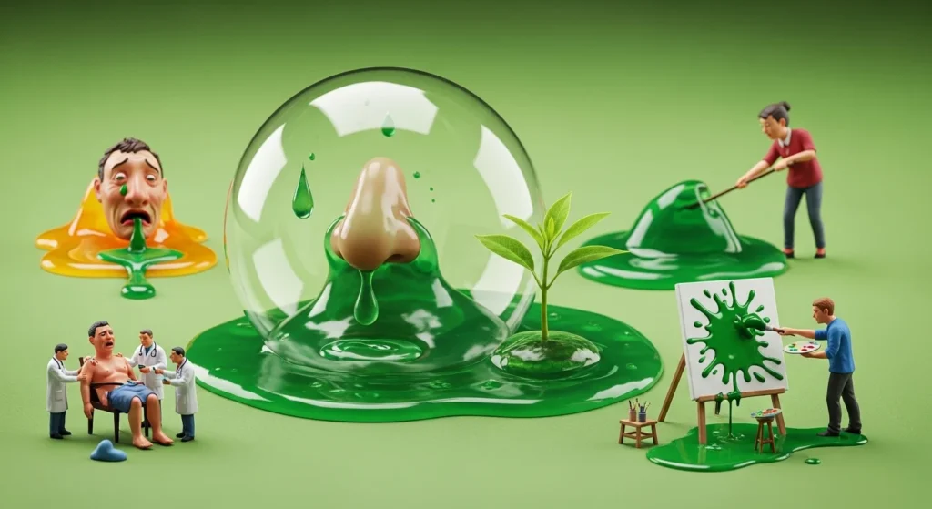 what does green snot mean