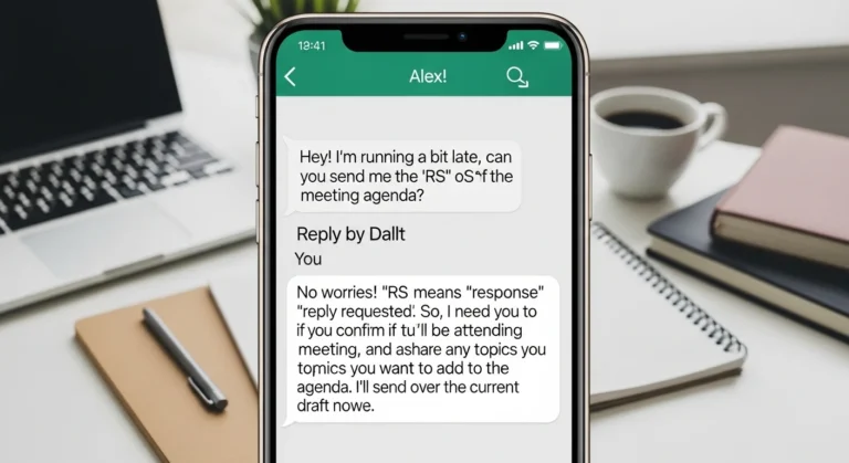 what does rs mean in text