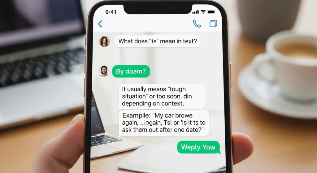 what does ts mean in text